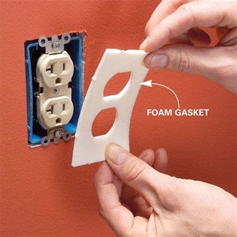 how to seal electric box|electrical outlet sealing gasket.